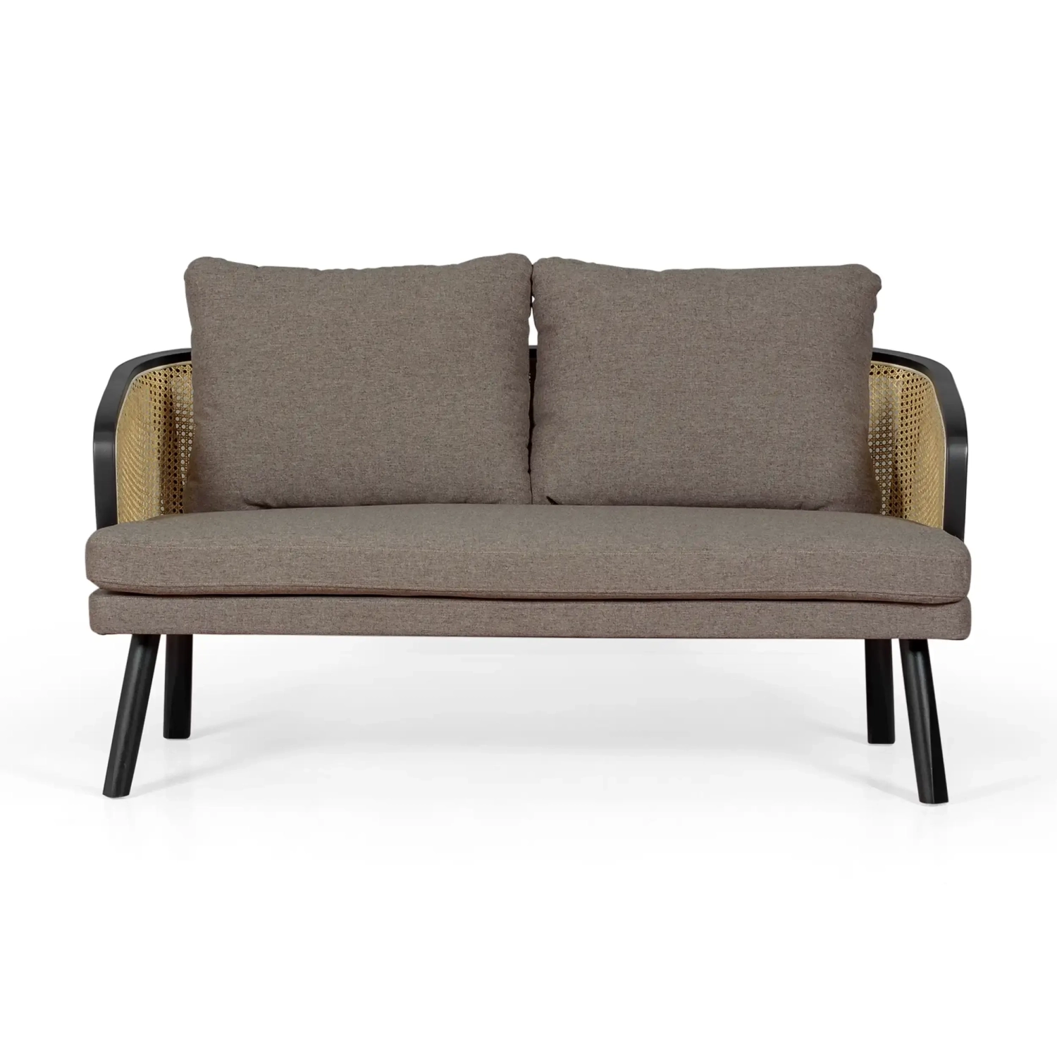 Loveseat 2 istuttava sohva Leeds luonnon rottinki | Vintage Style Skandinaavinen