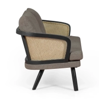Loveseat 2 istuttava sohva Leeds luonnon rottinki | Vintage Style Skandinaavinen