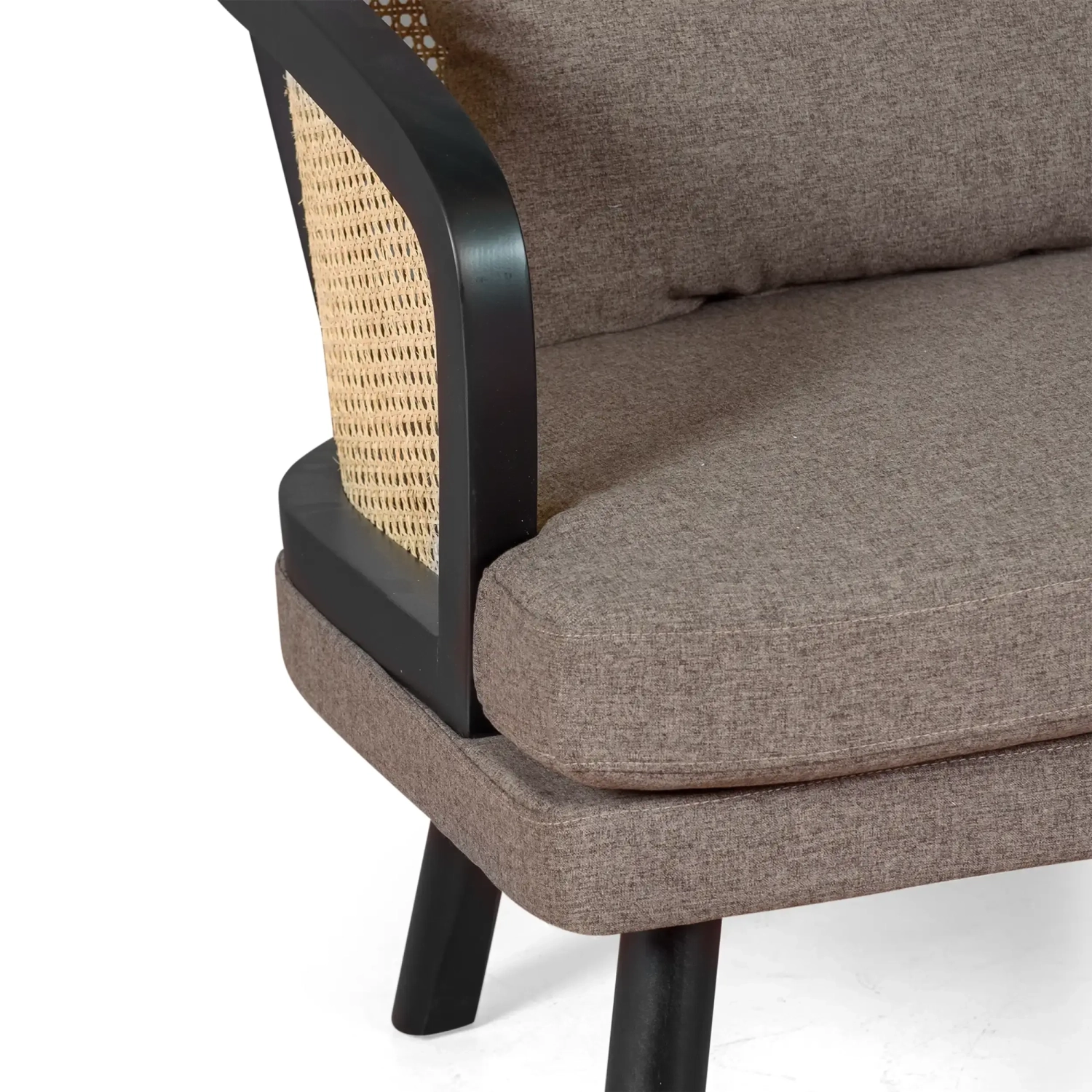 Canapé 2 places Loveseat Leeds en rotin naturel | Vintage Style Scandinave