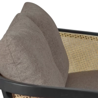 Canapé 2 places Loveseat Leeds en rotin naturel | Vintage Style Scandinave