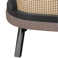 Loveseat 2 istuttava sohva Leeds luonnon rottinki | Vintage Style Skandinaavinen