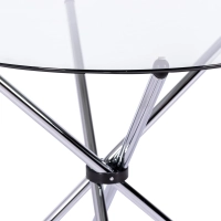 Runder Glastisch 80 cm | Modernes Design für Küche & Esszimmer