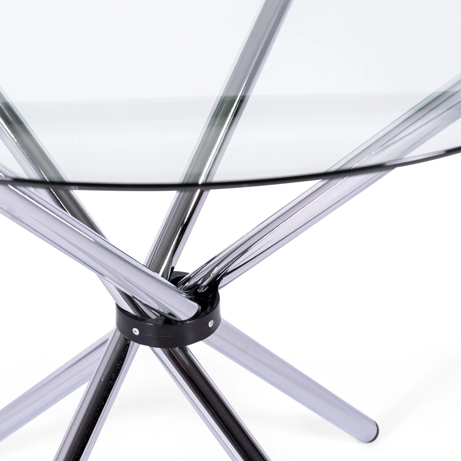 Runder Glastisch 80 cm | Modernes Design für Küche & Esszimmer