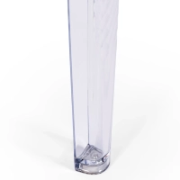 Mesa de Comedor Cuadrada Ghost 80 cm | Diseño Transparente y Moderno