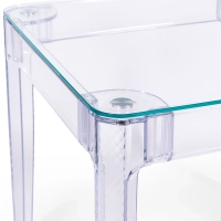 Ghost Square Esstisch 80 cm : Transparentes Modernes Design