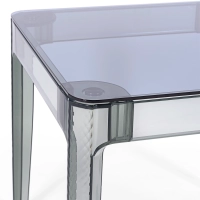 Ghost Vierkante Eettafel 80 cm : Transparant Modern Ontwerp