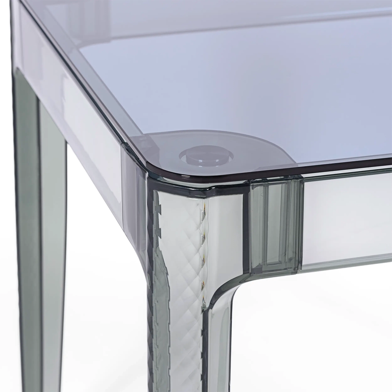 Mesa de jantar quadrada Ghost 80 cm : Design moderno transparente
