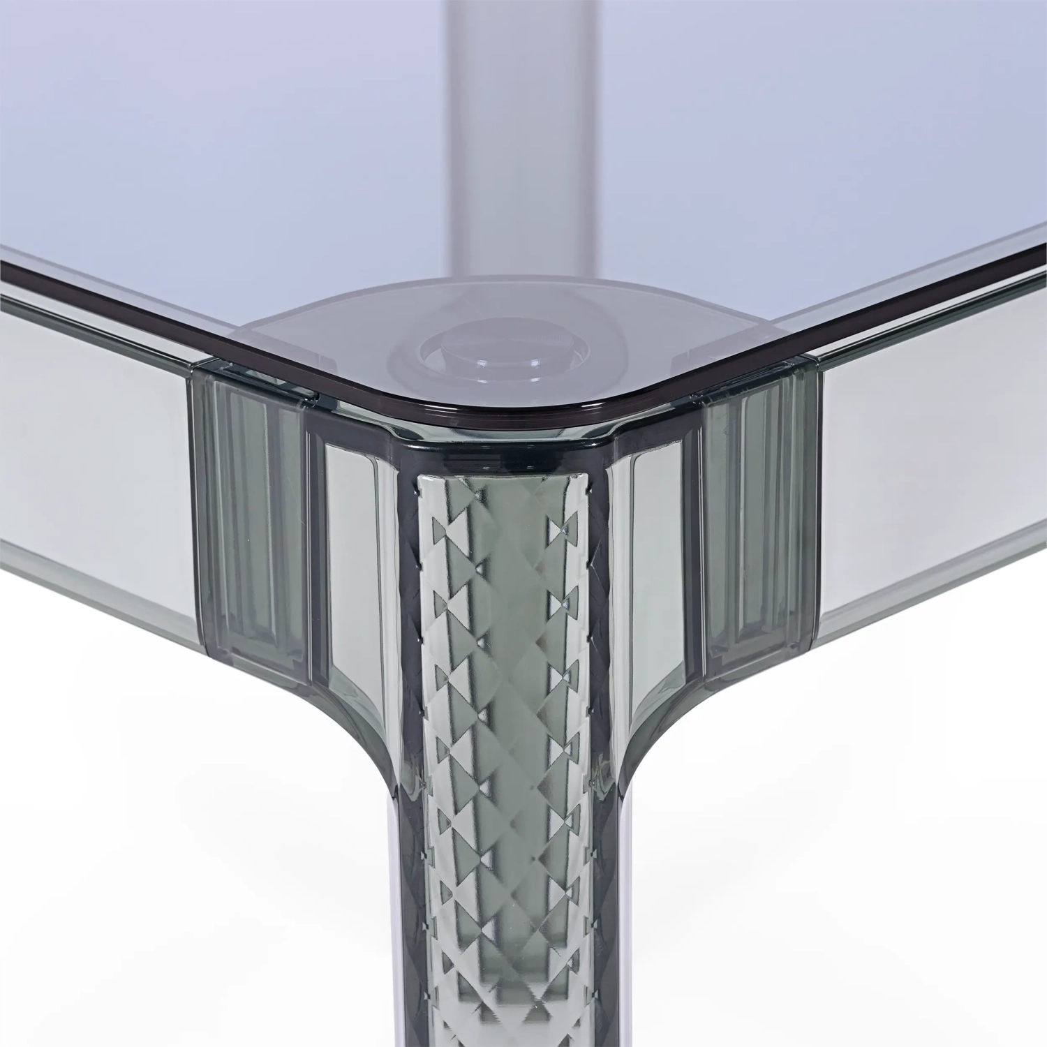 Ghost Vierkante Eettafel 80 cm : Transparant Modern Ontwerp