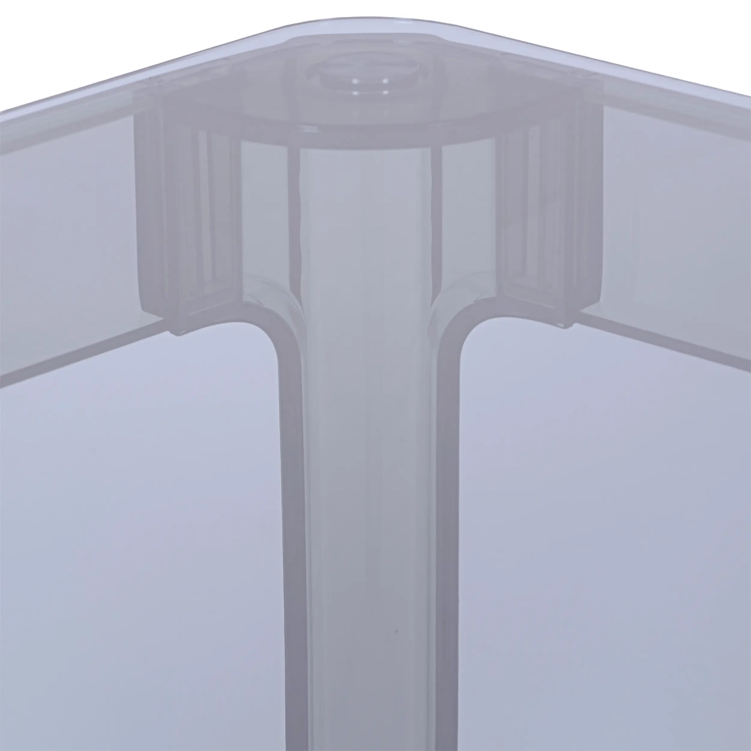 Tavolo da pranzo quadrato Ghost da 80 cm: design trasparente e moderno