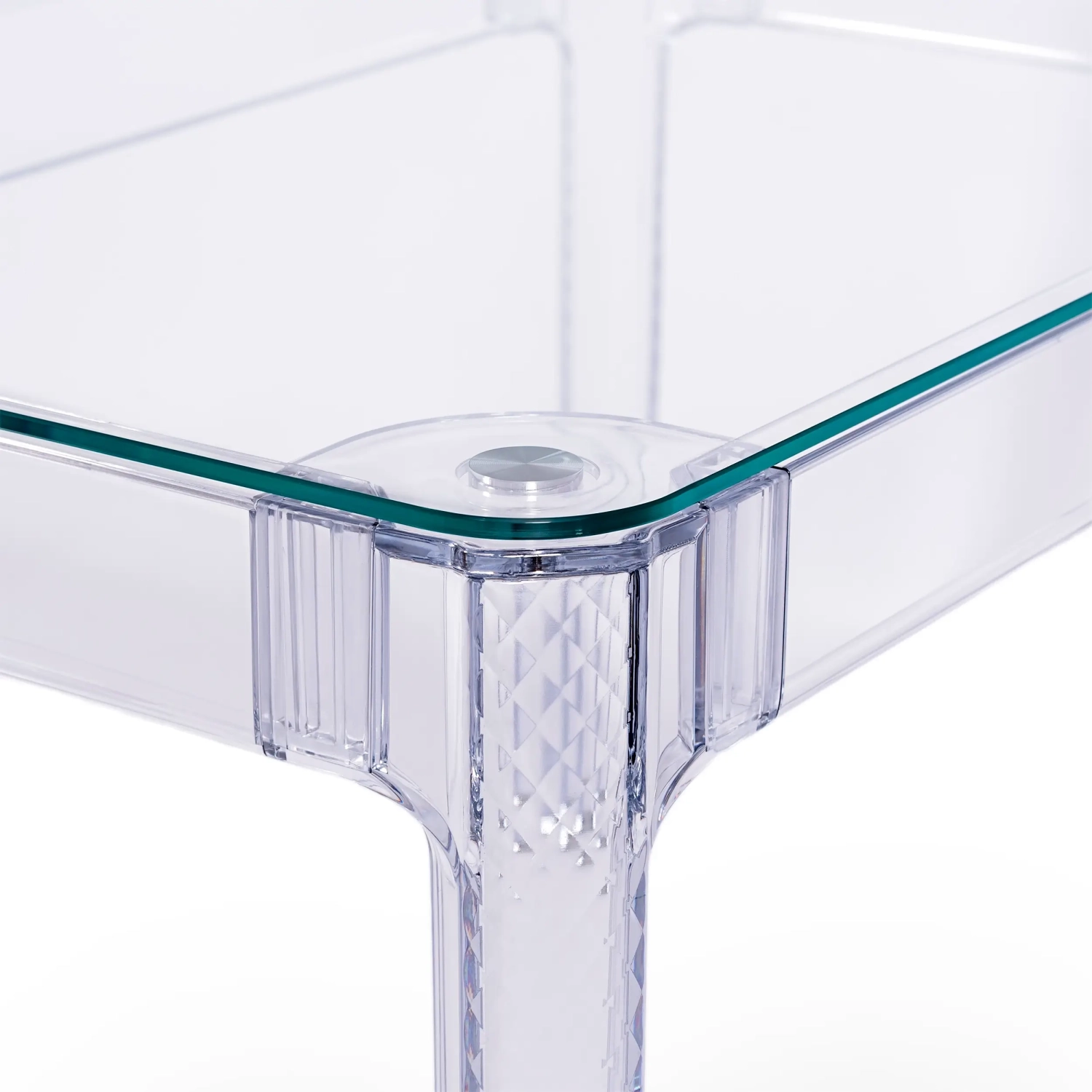 Mesa de Comedor Rectangular Ghost 120x80 cm | Diseño Transparente y Moderno