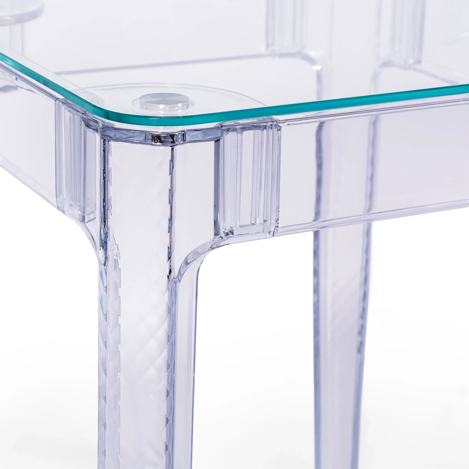 Ghost Square Table 60x60 cm | Transparent och minimalistisk design