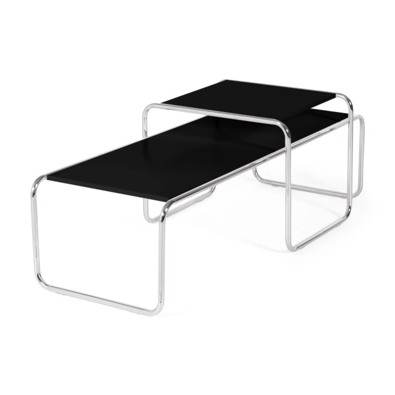 Jäljennös Laccio Breuerin mustasta sohvapöydästä