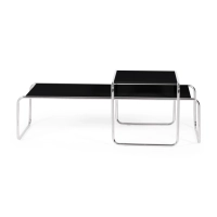Inspiración conjunto Mesas Laccio Breuer | Diseño Bauhaus | Mesa Centro y Auxiliar