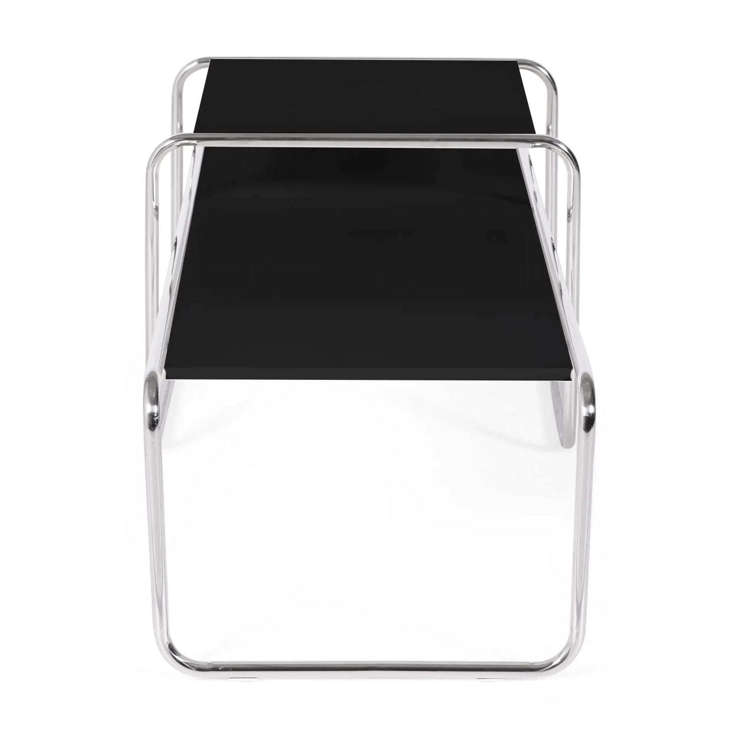 Conjunto de inspiração Mesas Laccio Breuer | Design Bauhaus | Mesas de centro e mesas de apoio