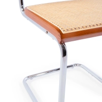 Silla Cesca económica en acero, haya y ratán 🪑  | Mueble Design