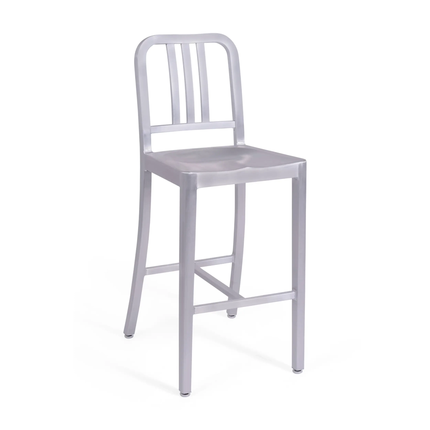 Stool Navi Army 66 cm of Aluminum | Elegant Industrial Design