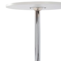 Tavolo alto Boom 60 cm - Tavolo moderno con base cromata per cucina o bar