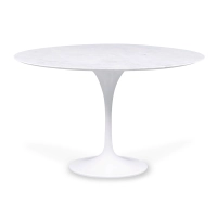 Inspiración Mesa Comedor Tulip en Mármol Carrara 120cm - Mueble Design