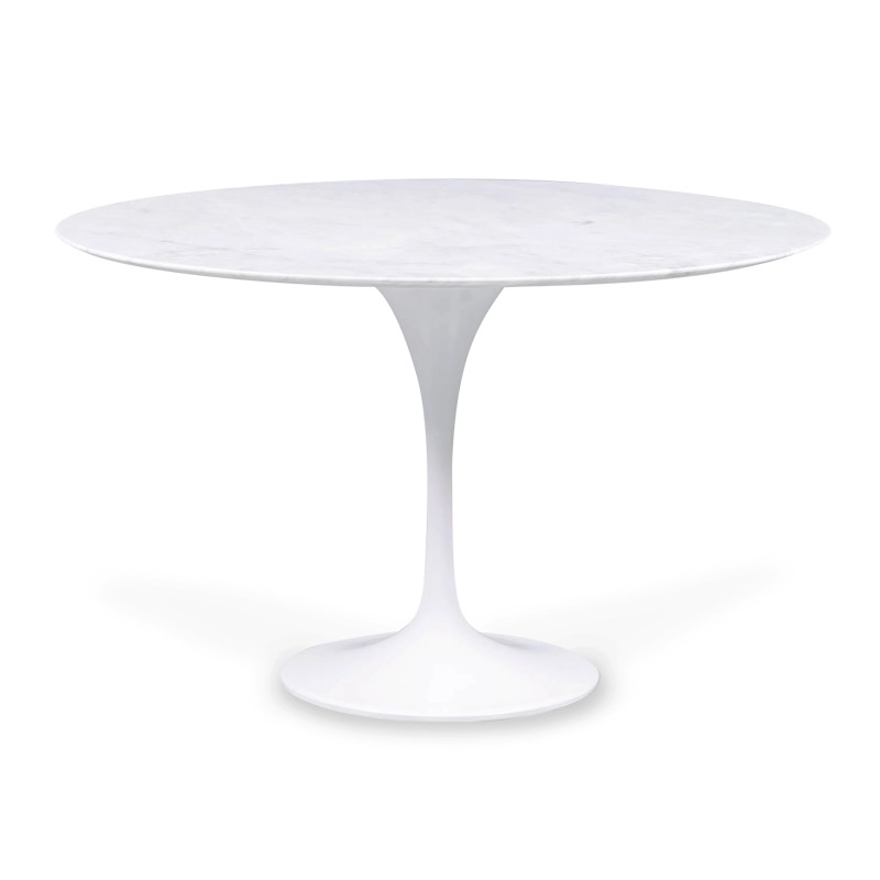 Mesa de comedor Dining Lotus 120cm en Mármol Carrara
