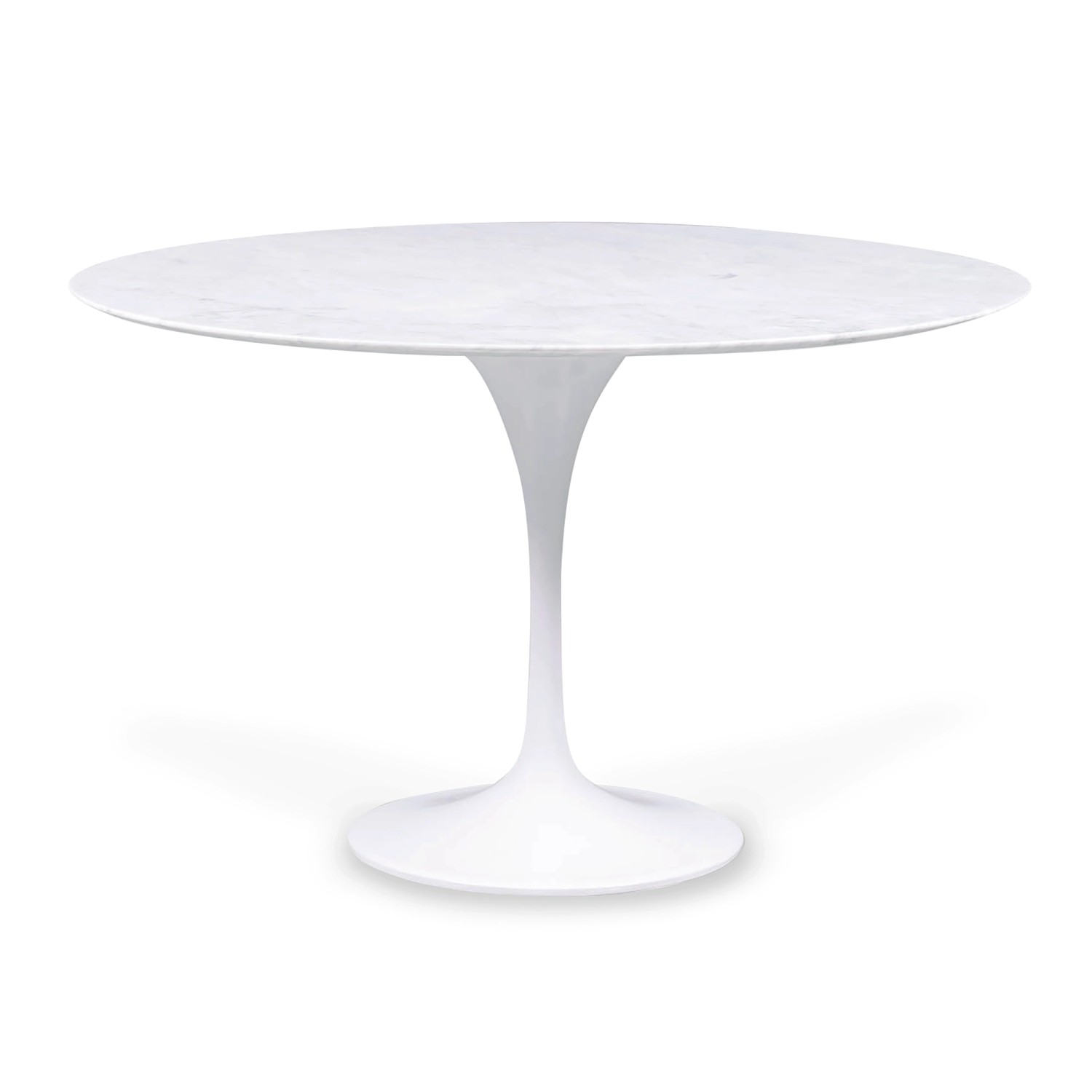 Inspiratie Tulip Eettafel in Carrara Marmer 120cm - Design Meubels