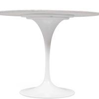 Inspiration Design Esstisch Tulip 100Ø in Carrara Marmor - Mobelarium