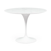 Inspiration Tulip 100Ø Designbord i Carrara Marmor - Möbeldesign