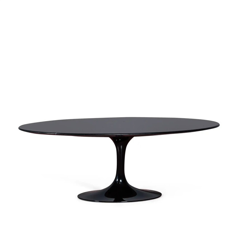 Replika stolika kawowego Tulip z czarnego marmuru Marquina