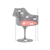 Replika tulipánových křesel - Designové židle - Designový nábytek