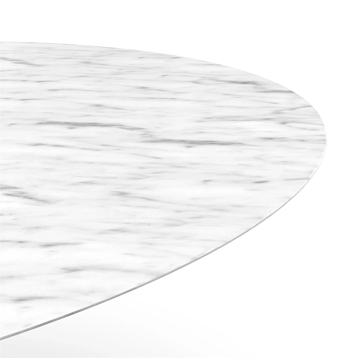 Table ovale Tulip 199cm Marbre de Carrare | Fabrication italienne | Saarinen Design