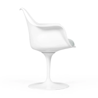 Stuhl Saarinen Tulip Arms mit Baumwollkissen - Designerstühle - Mobelarium