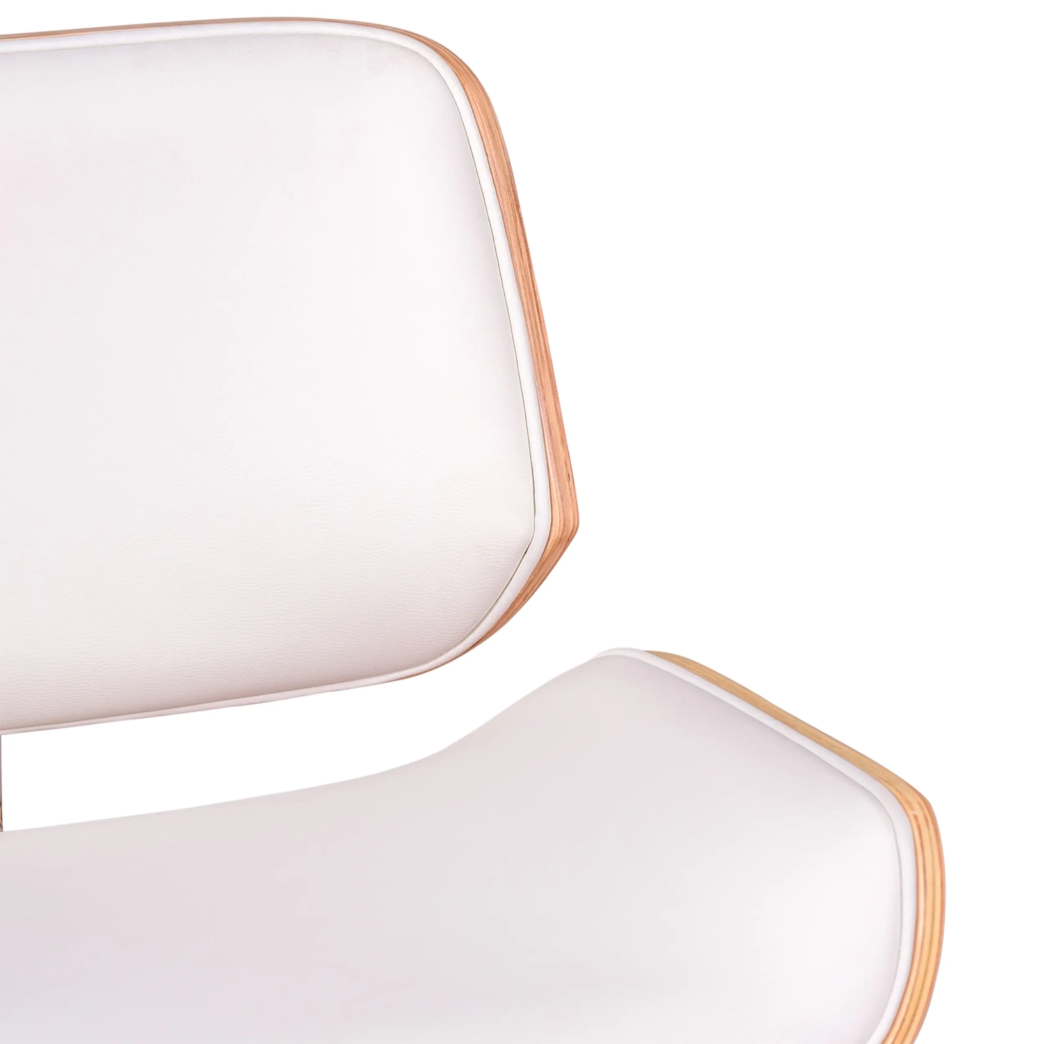 Nordic Plywood Maple Wood Chair with Leatherette Cushion | Style Scandinavian
