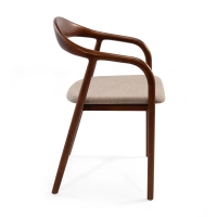 Warsow Nordic Silla de comedor de madera natural | Diseño elegante y confortable