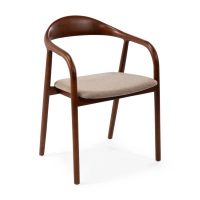 Warsow Nordic Chaise de salle à manger en bois naturel | Design élégant et confortable