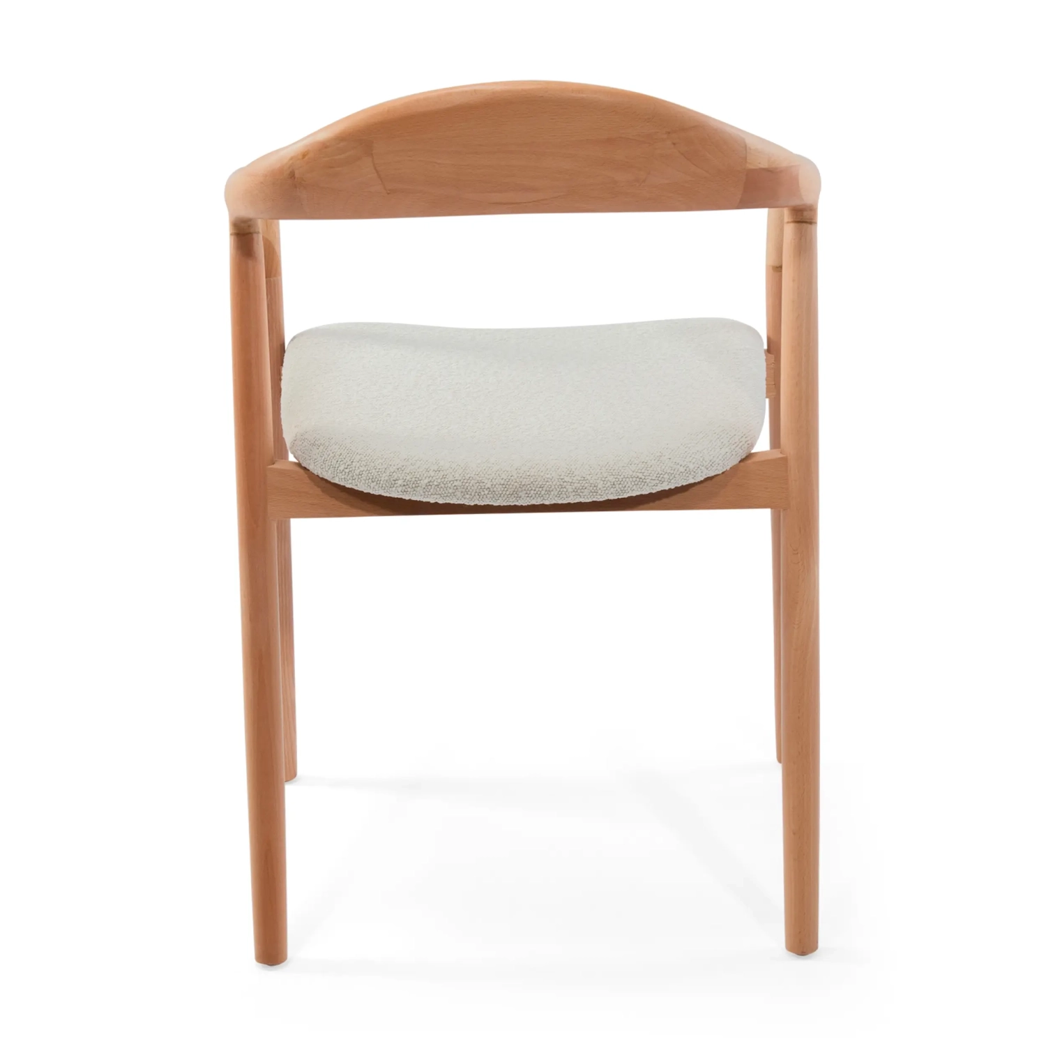 Warsow Nordic Chaise de salle à manger en bois naturel | Design élégant et confortable