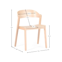 Sedia Nordic Soho - Sedie nordiche in legno - Mobilie Design