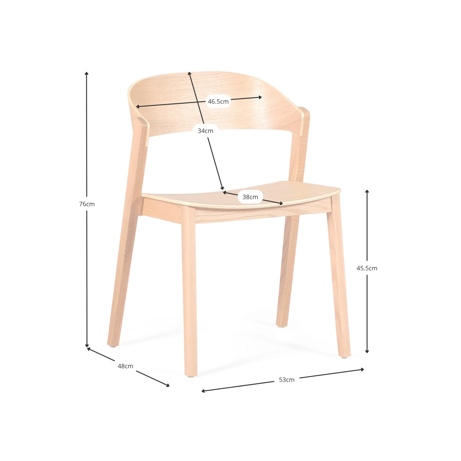 Krzesło Nordic Soho - Krzesła drewniane Nordic - Mobelarium