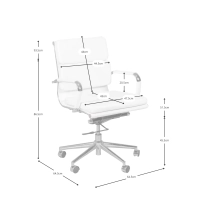 Gestoffeerde bureaustoel Task Klassiek ontwerp en modern comfort