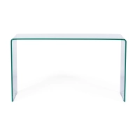 Mesa consola Ice Console | Cristal templado transparente 12 mm