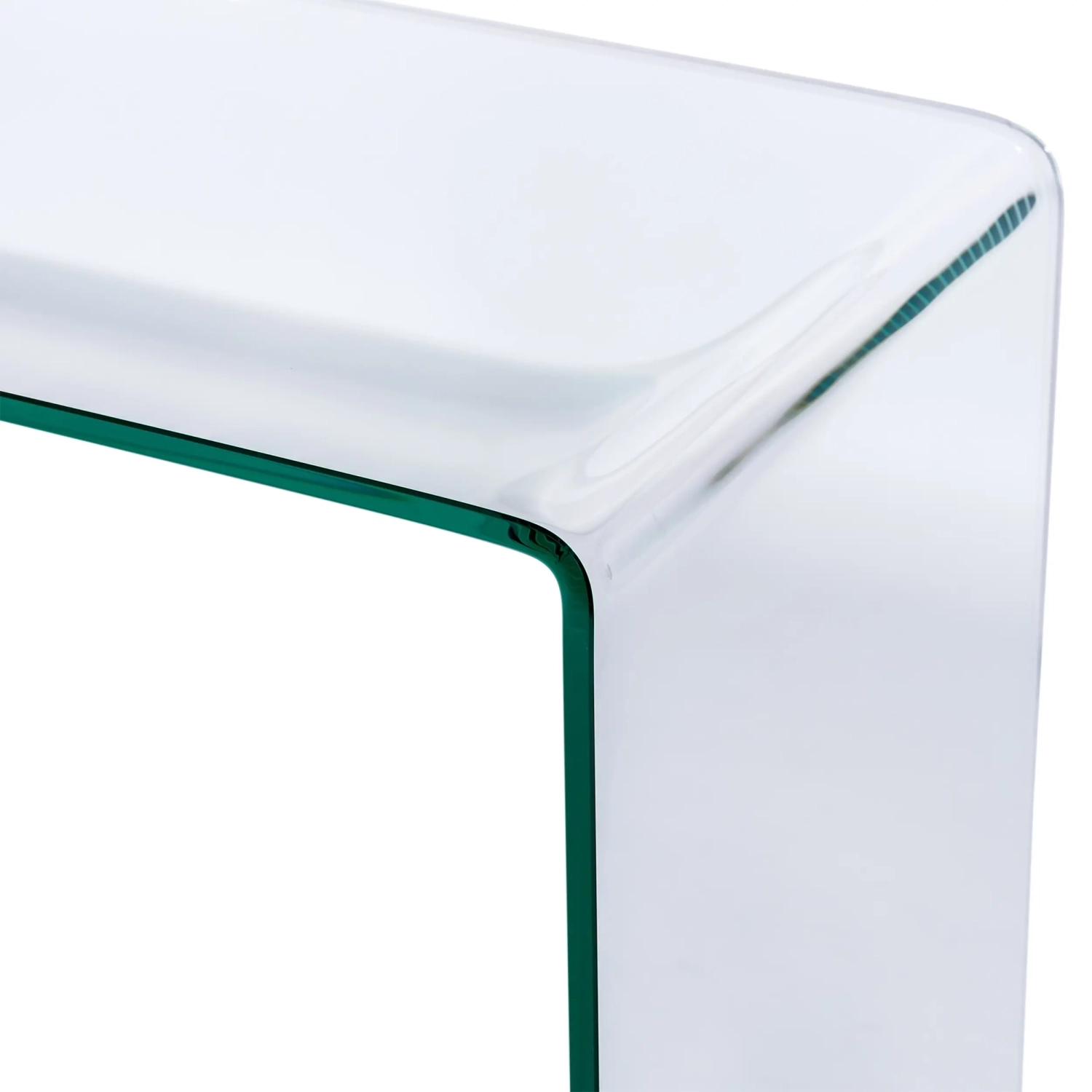 Ice Console Console Table : 12 mm transparent tempered glass