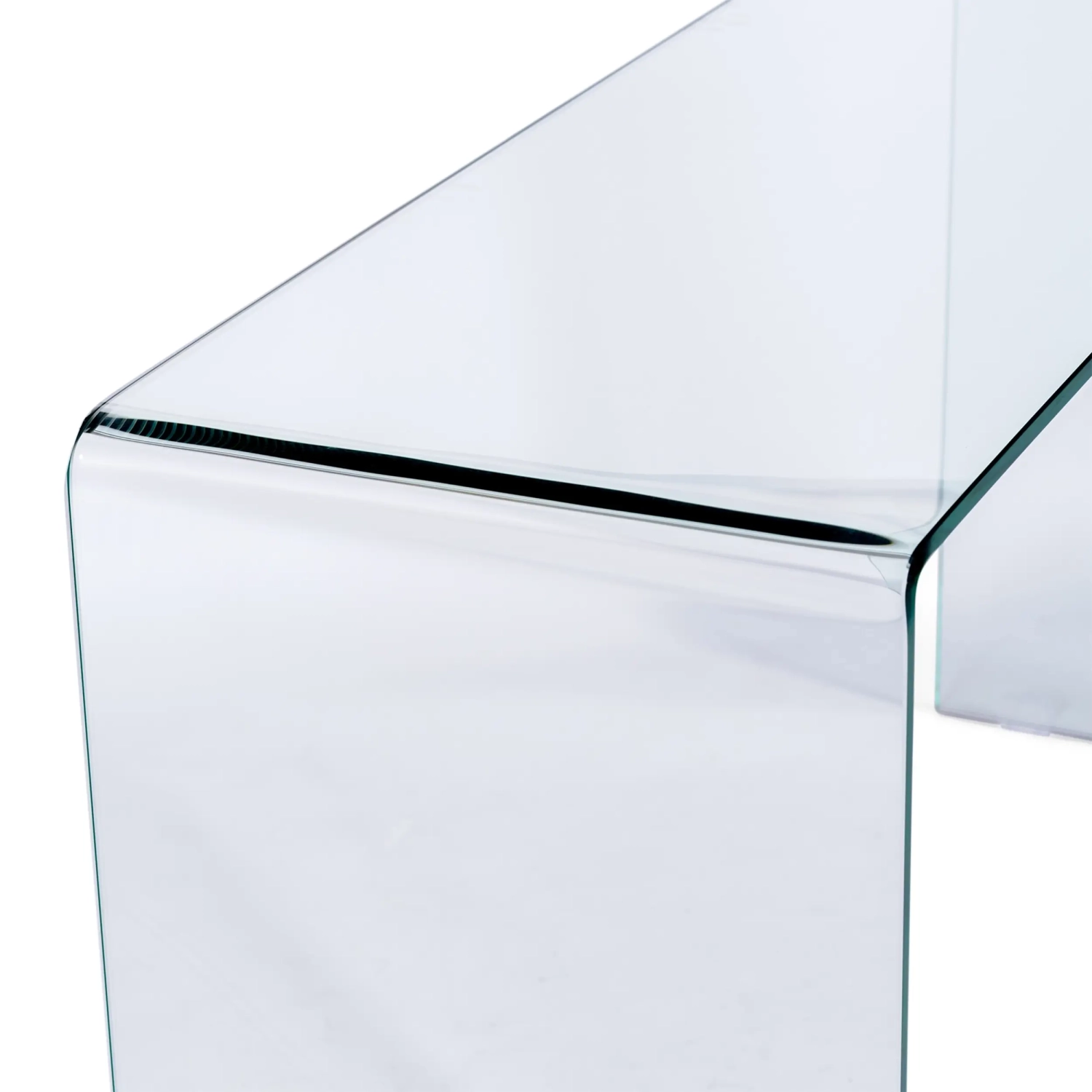 Mesa consola Ice Console | Cristal templado transparente 12 mm