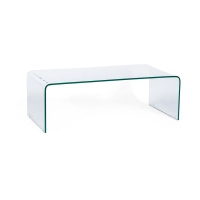 Mesa de centro Coffee Ice | Cristal templado transparente 12 mm
