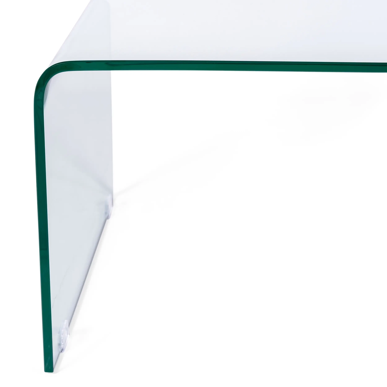 Coffee Ice soffbord : 12 mm transparent härdat glas