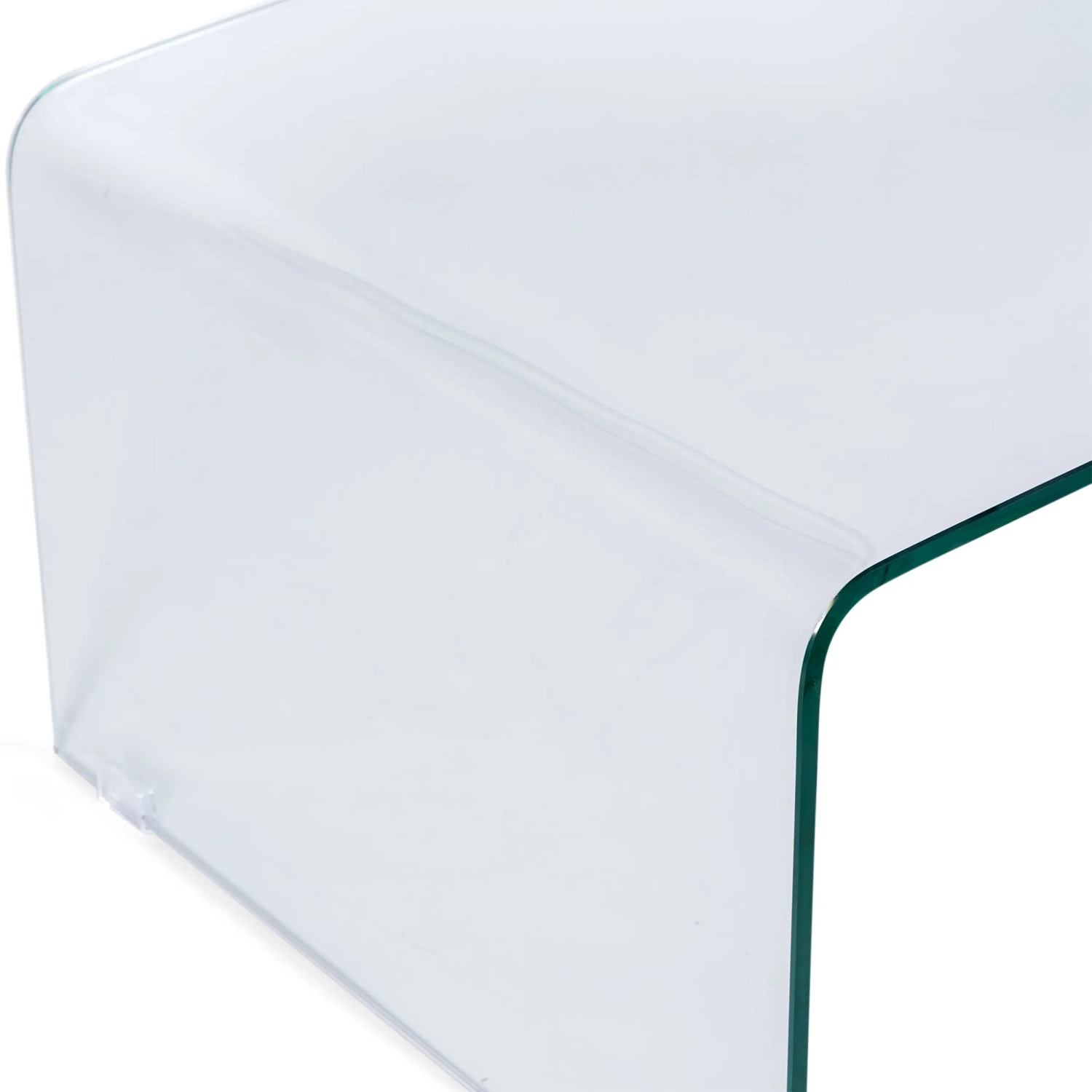 Table basse Coffee Ice : verre trempé transparent de 12 mm