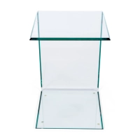 Ice Side Table | Stolik boczny i stolik kawowy z hartowanego szkła