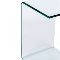 Mesa Ice Side | Mesa auxiliar y de centro en cristal templado