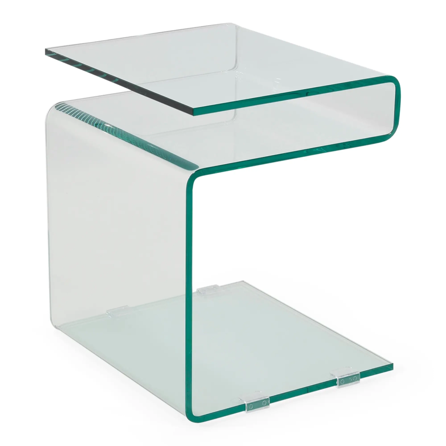Mesa Winter Side | Mesa auxiliar y de centro en cristal templado