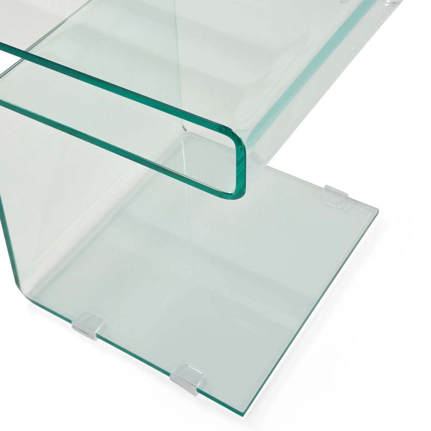 Mesa Winter Side | Mesa auxiliar y de centro en cristal templado