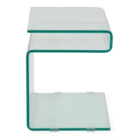 Mesa Winter Side | Mesa auxiliar y de centro en cristal templado