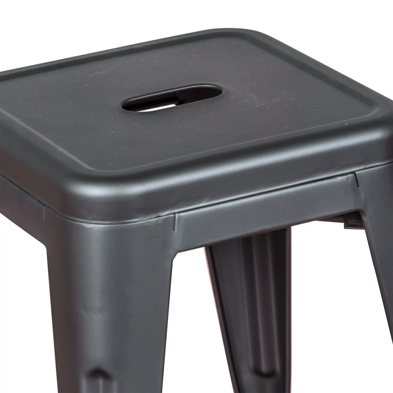 Taboret industrialny Bistro 45CM Matt - Industrialne krzesła i taborety