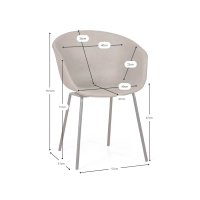 Krzesło tapicerowane ze sztucznej skóry Denver - industrialny design i wygoda